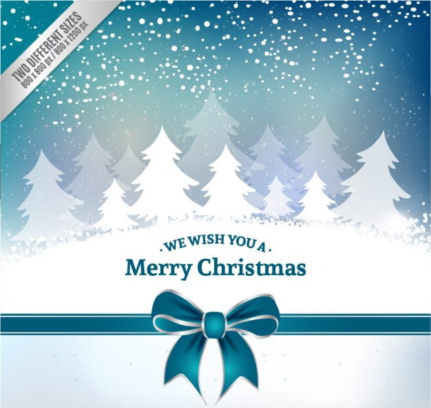 christmas-card-with-white-trees