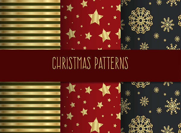 christmas-golden-patterns