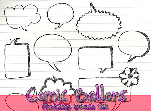 comic_ballons_brush_set