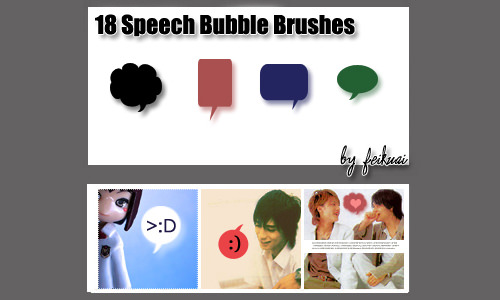 dialogue bubbles brushes