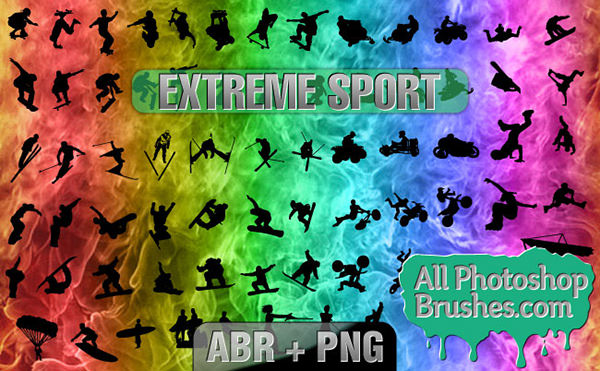 extreme-sport photoshop-brushes