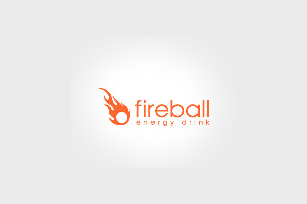 fireball energy drink logo design