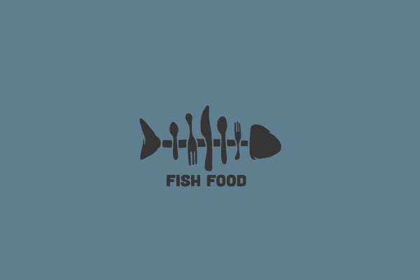 fish food logo design