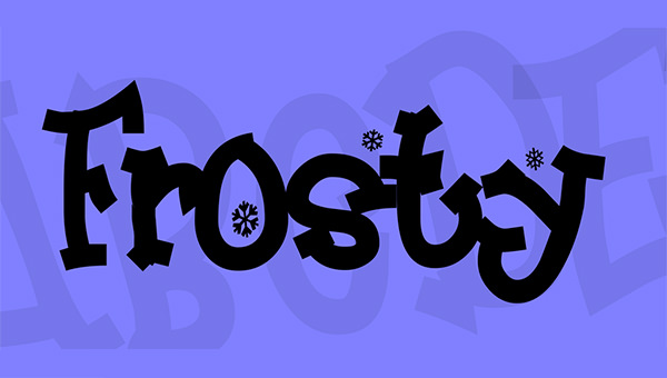frosty-font