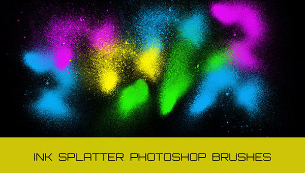 grungy-ink-splatter-sprays-photoshop-brushes