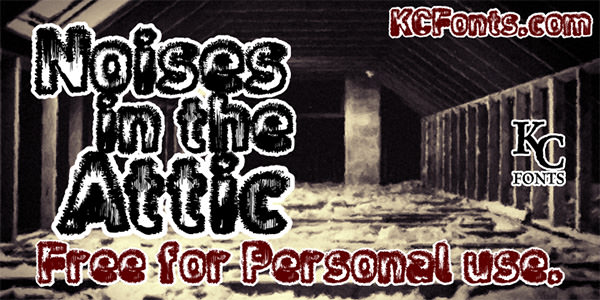 noises in the attic font