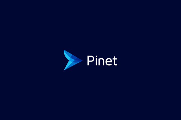 pinet unique arrow logo design
