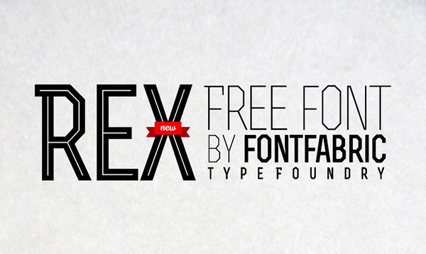 rex free font