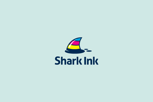 shark ink logo design