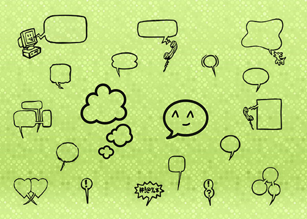 speech bubble brushes