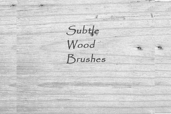 subtle wood brushes