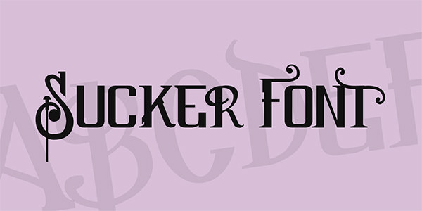 sucker-font