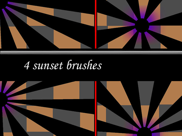 sunset photoshop brushes