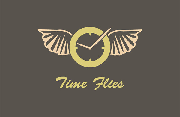 time flies logo design