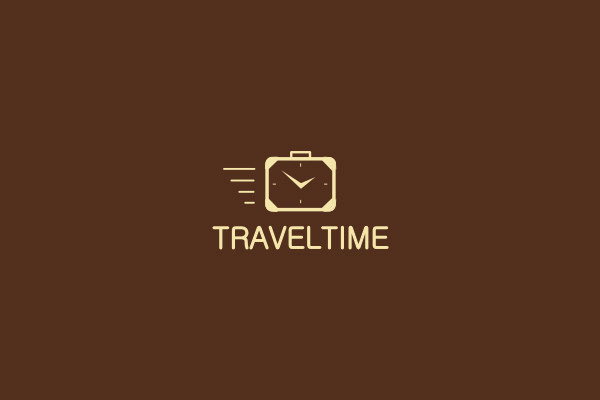 travel time logo design