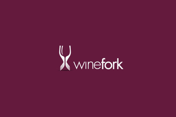 winefork logo design