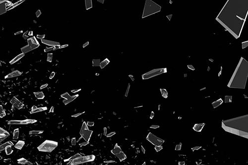 20 Shattered Glass Photoshop Brushes