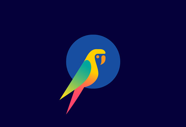 Beautiful Parrot Logo Design