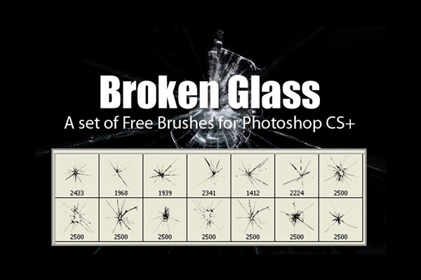 Broken Glass Brushes Pack