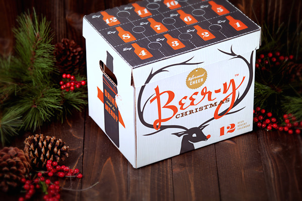 Christmas Beer-y Label Design