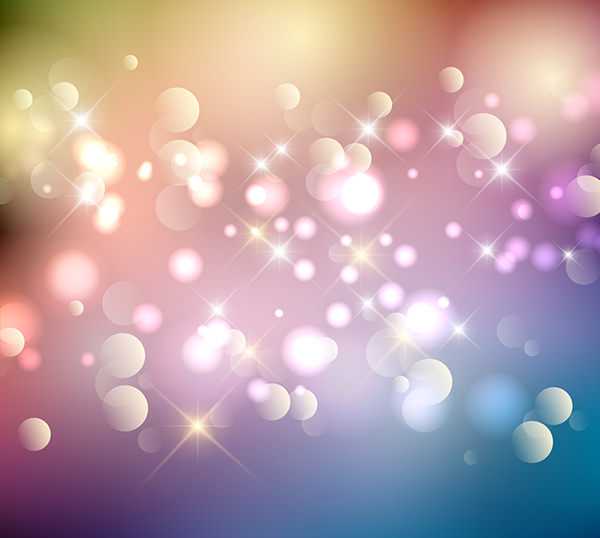 Colorful Bokeh Background in Sparkle Style