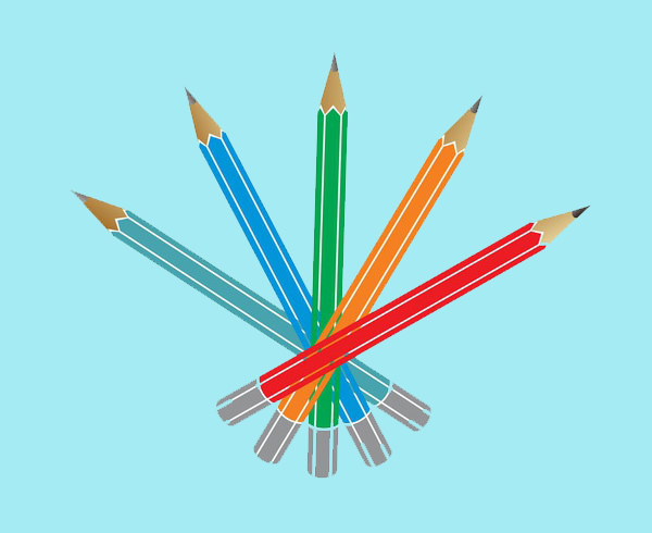 Colorful Pencil Vector Illustration