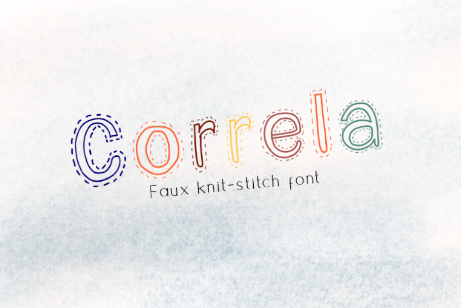 Correla stitch Font
