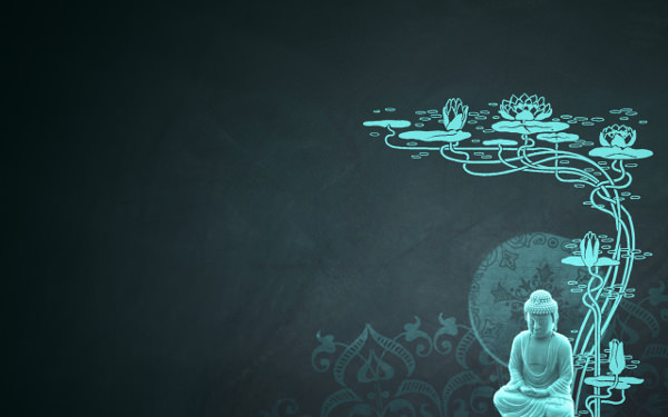 Creative Worship Buddha Wallpaper