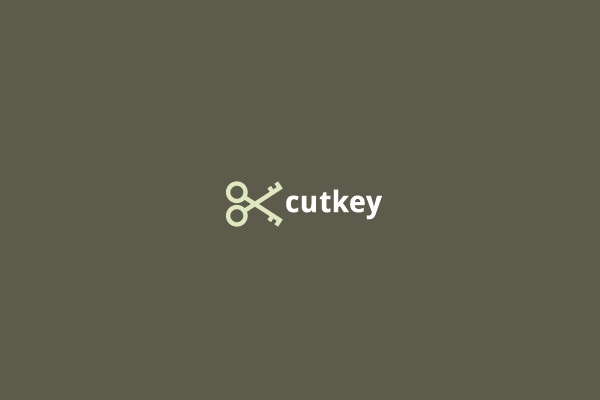 Cut Key Scissors logo design