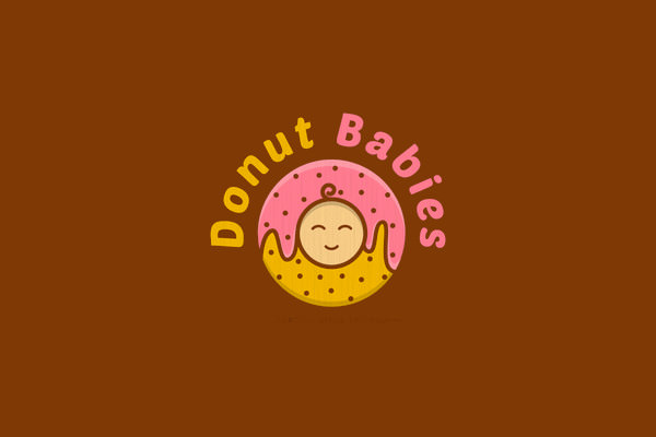 Donuts Babies Logo Design