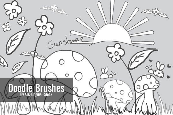 Doodle Brushes Pack for Photoshop