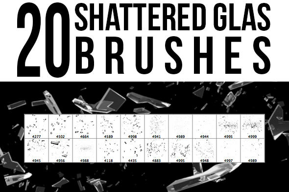 Download Free 20 Shattered Glass Brushes