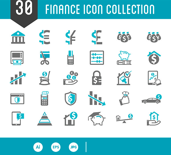 Finance Vector Icons Collection