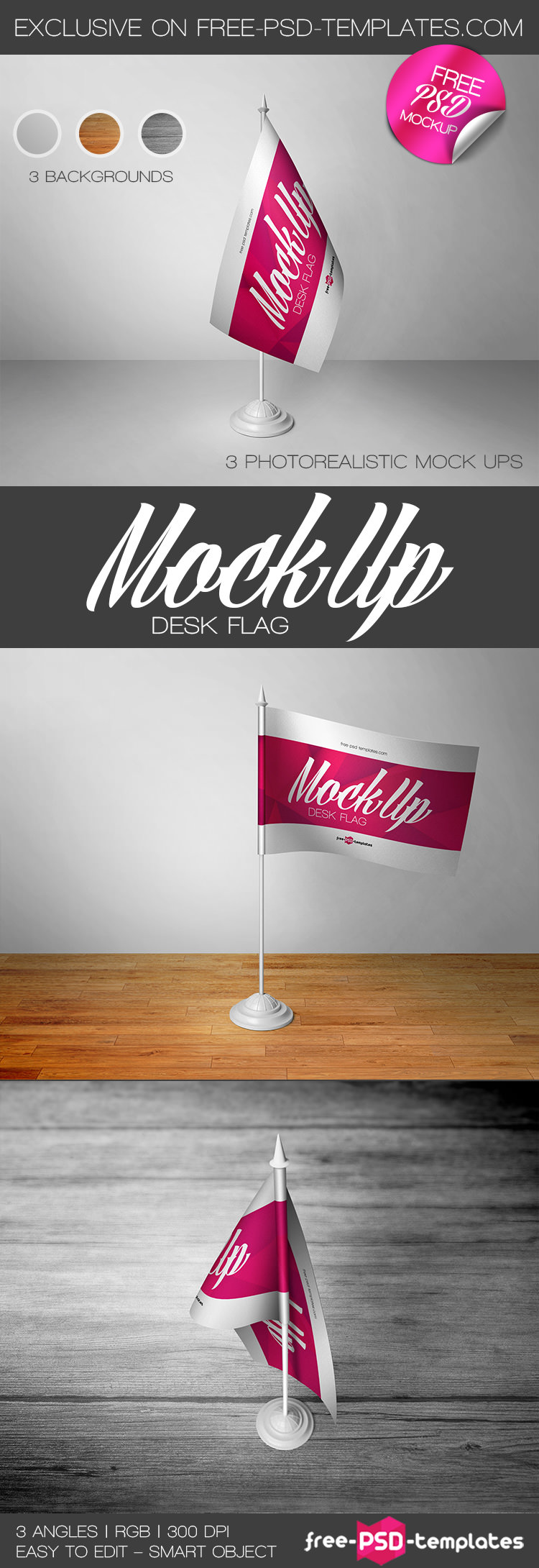 Download Best Free PSD Flag Mockups | FreeCreatives