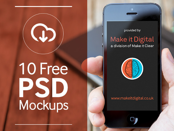 Free PSD iphone 5 Mockup