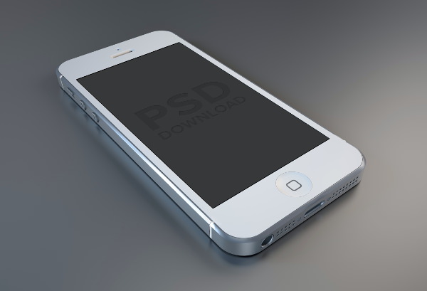 High Res iPhone 5 Mockup in Both White and Black Versions