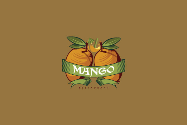 Mango Restaurant Logo Design