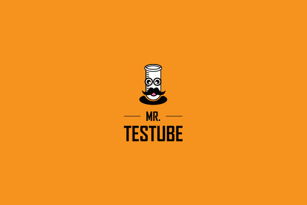 Mr.Test Tube Logo Design