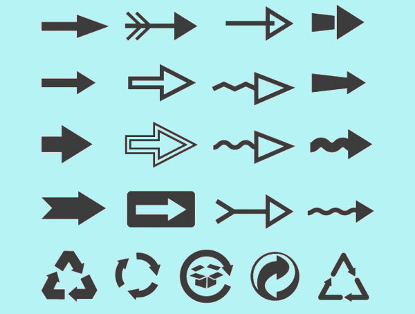 Simple Interface Arrow Icons