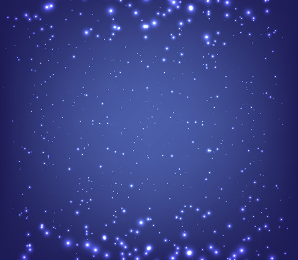 Sparkling Lights Blue Background