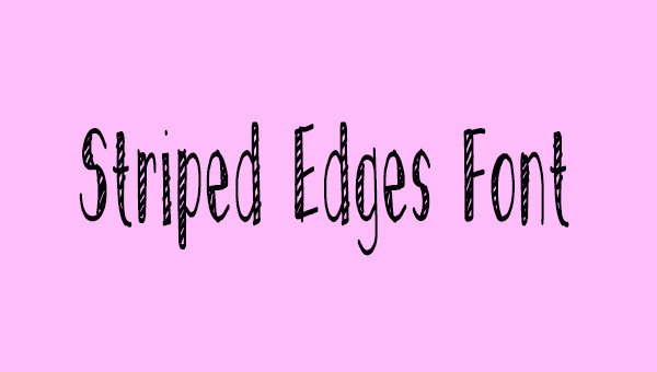 Striped-Edges-Font