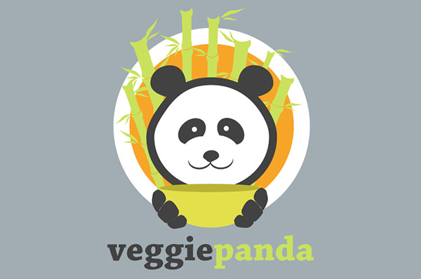 Veggie Panda Logo Design