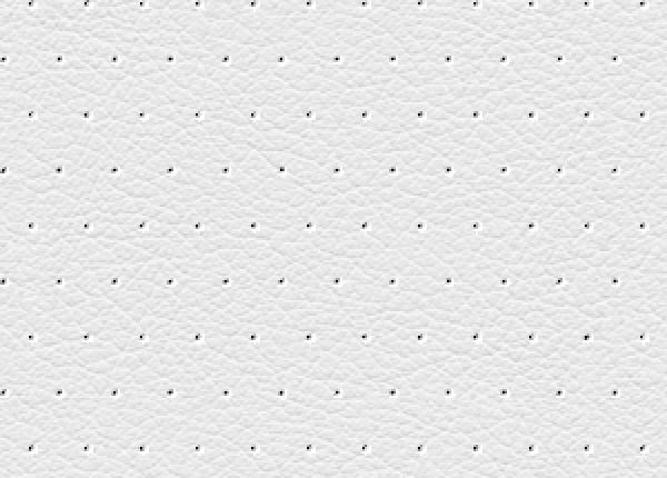 White Perforated Seamless Leather Pattern