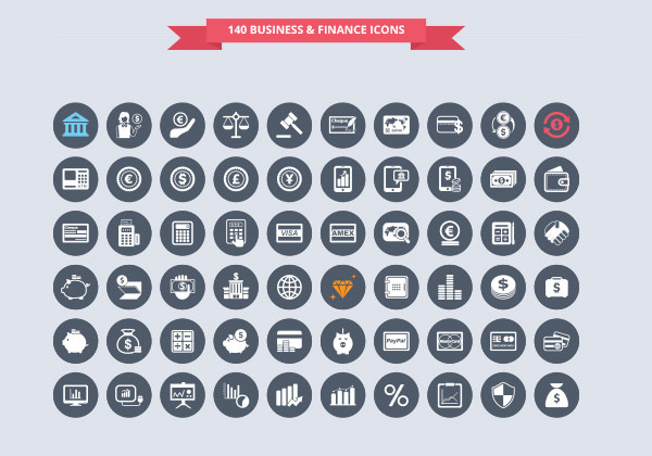 business and finance icons