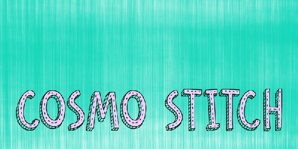 dk cosmo stitch Font