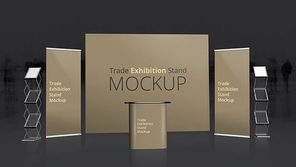 Download Free PSD Trade Exhibition Stand Mockups | FreeCreatives