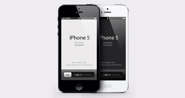 iPhone 5 Celular Mockup PSD