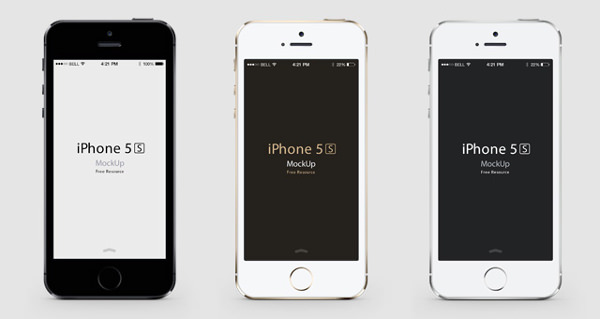 iPhone 5S PSD Vector Layers Mockup