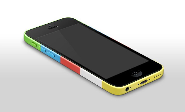 iPhone 5c Mockup Template