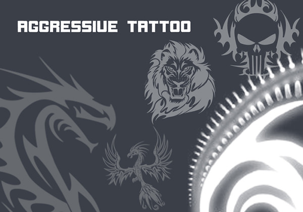 aggressive tattoo brushes